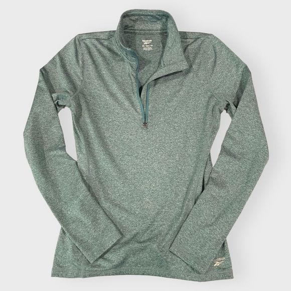 Reebok Tops - Reebok Quarter Zip Athletic Pullover Womens Running Workout Sweatshirt Size XS